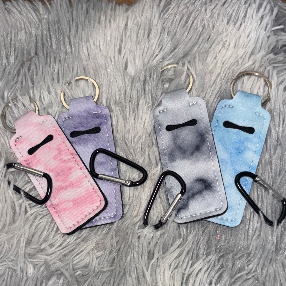 2 Lip balm holder Keychain Set new you choose